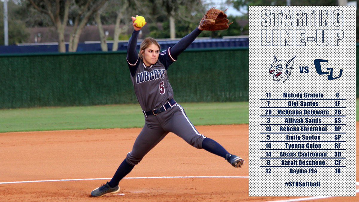 STU_Softball's tweet photo. Here’s is today’s #Starting9 for game one of day two at the #PFXSpringGames! #Team1 https://t.co/IgEsQnz0qe