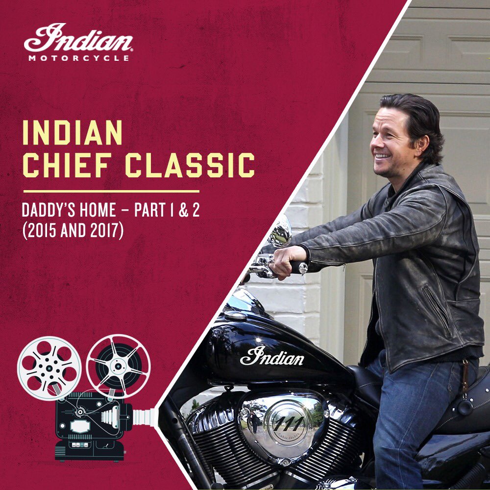 IndianMotorIND's tweet photo. Although the movie sees spectacular stars Mark Wahlberg and Will Ferrell duel to compete for their kids affection,we all know the true star of the movie was the Indian Chief Classic, attempted to be ridden by Will Ferrell. #indianmotorcycleindia #chiefclassic #indianchiefclassic https://t.co/db3nX0PS3T