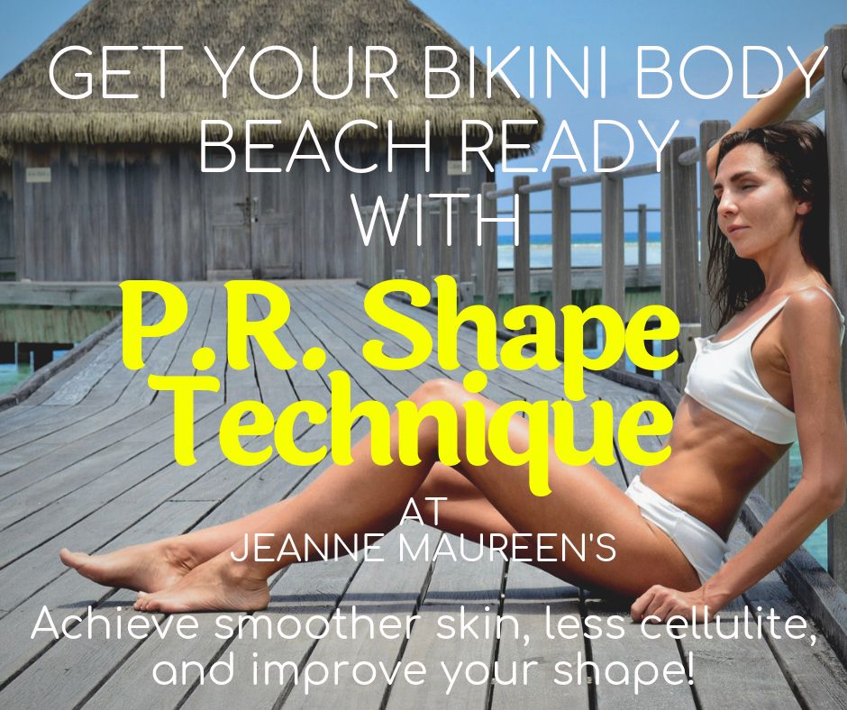 Bikini time is almost upon us! Get started early with some PR Shape Technique sessions! This revolutionary system delivers excellent results for those looking to reduce cellulite and improve their overall skin and body shape! Call us at 985-345-7000 for any questions or to book!