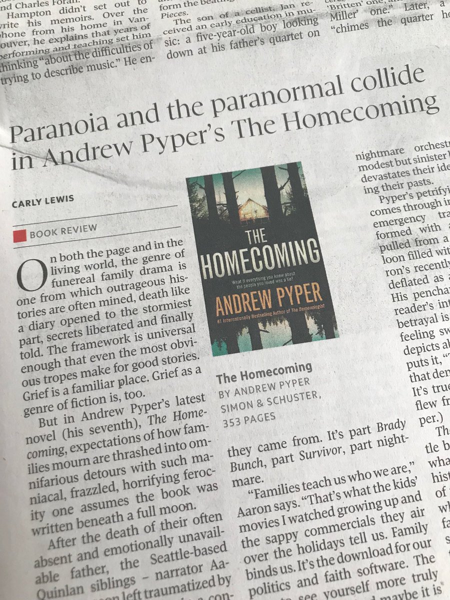 Finally! Some good news in the paper. #thehomecoming