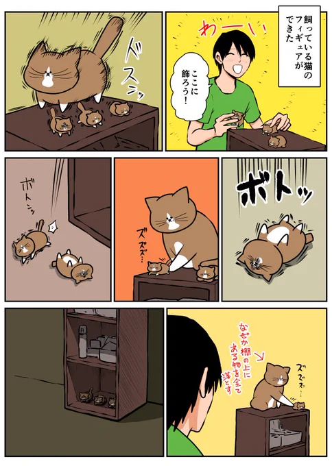 以前出したぽんたのカプセルトイ第1弾~第3弾のおまけ漫画です。こういった理由でうちには飾られていない
 