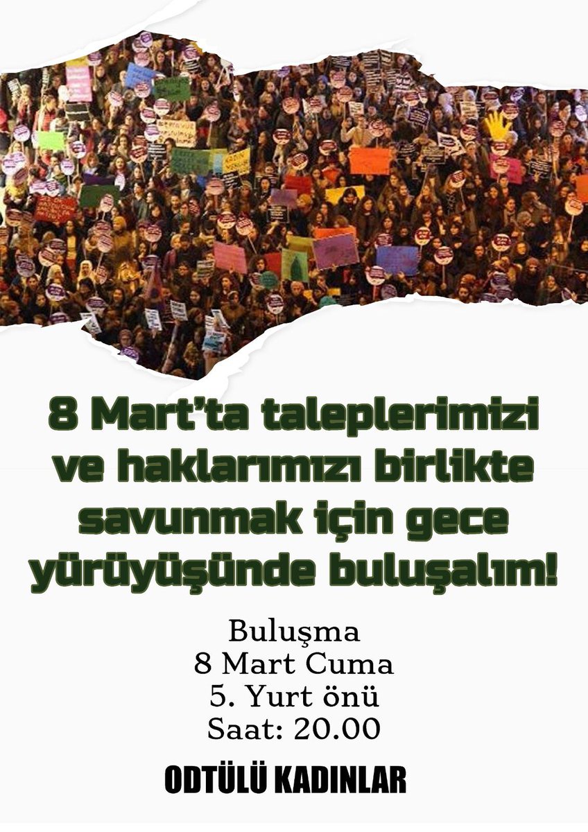 8 Mart Cuma günü saat 20.00da buluşuyoruz 👏🏼