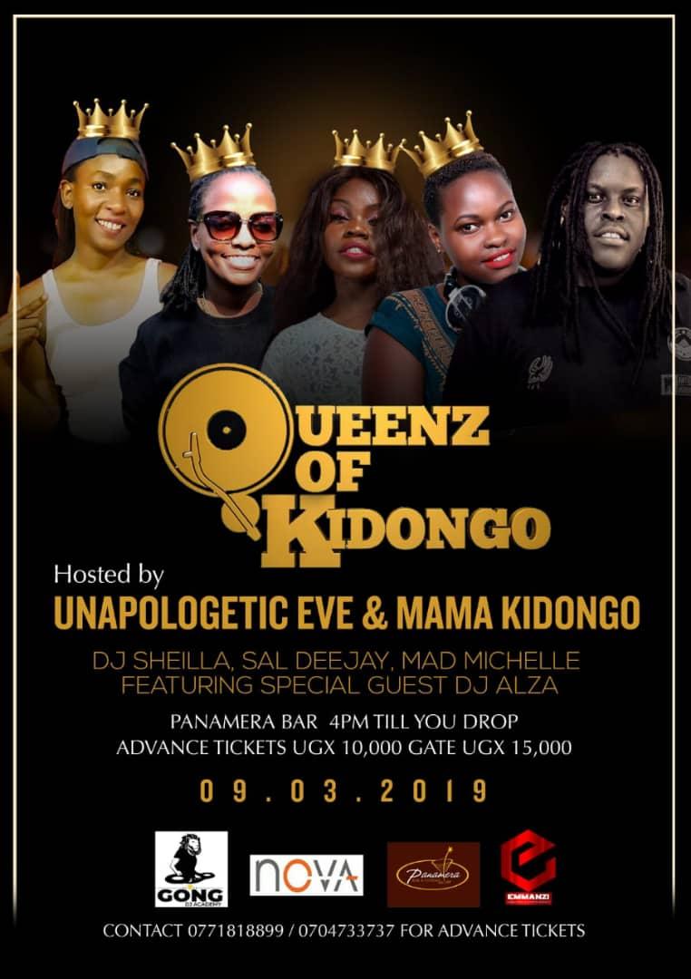 melvyndeejay's tweet photo. Mummy Yo @GIN_dGAF gat something in stalk for you, Endongo Se Madongo๐
#QueenzOfKidongo Next Week Saturday.
Advance tickets are available!
Check the numbers on the poster for details!
#SupportUG๐ https://t.co/xbOvCXxlye
