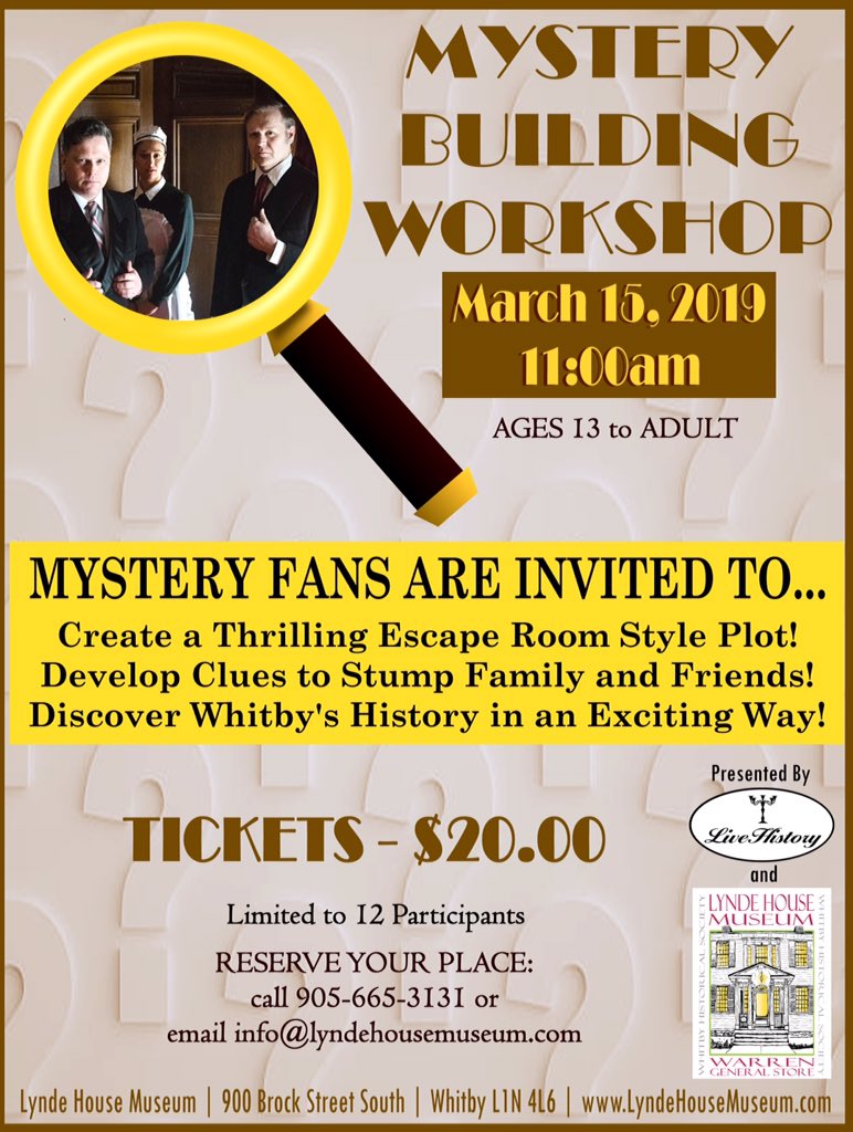 LyndeHouse's tweet photo. Our mystery building workshop is hands on, interactive &amp; wildly fun! Mystery fans will learn how to build a mystery while learning about local history in a way they have never seen it before. Includes lessons in math, patterns, language &amp; visual arts to develop &amp; solve clues. https://t.co/d7sVJStC1x