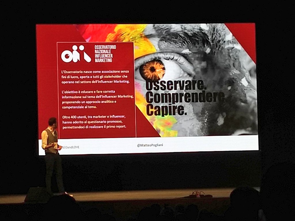 #InfluencerMarketing: opportunità o fuffa? Prova a rispondere <a href="/MatteoPogliani/">Matteo Pogliani</a>, fondatore dell'Osservatorio Nazionale Influencer Marketing 
#seoandlove