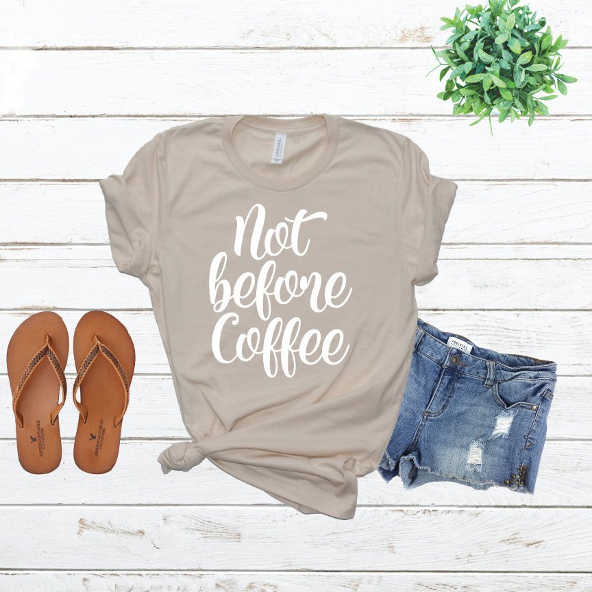 veryblessedc's tweet photo. Not Before Coffee Iron on Decal, Decals for shirts, HTV, Vinyl Iron on, Iron on for shirts, Iron On, Iron on vinyl, Siser, Thermoflex HTV https://t.co/eveDDHXy6d #supplies #calligraphy #decals #decal #ironondecal #htvdecal #irononshirt #ironon #htvironon https://t.co/Ke6pH11nNy