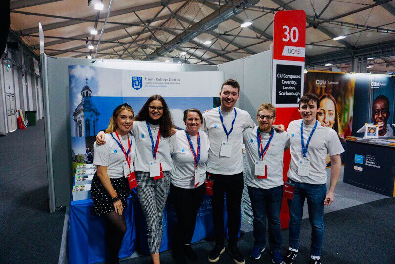 Taken after two days at the UCAS Fair in Lisburn. Congrats to my team of NI Ambassadors who interacted with 2000+ students and chatted all things Trinity! #ThinkTrinity @tcdglobal @tcddublin @TCDSU_Education