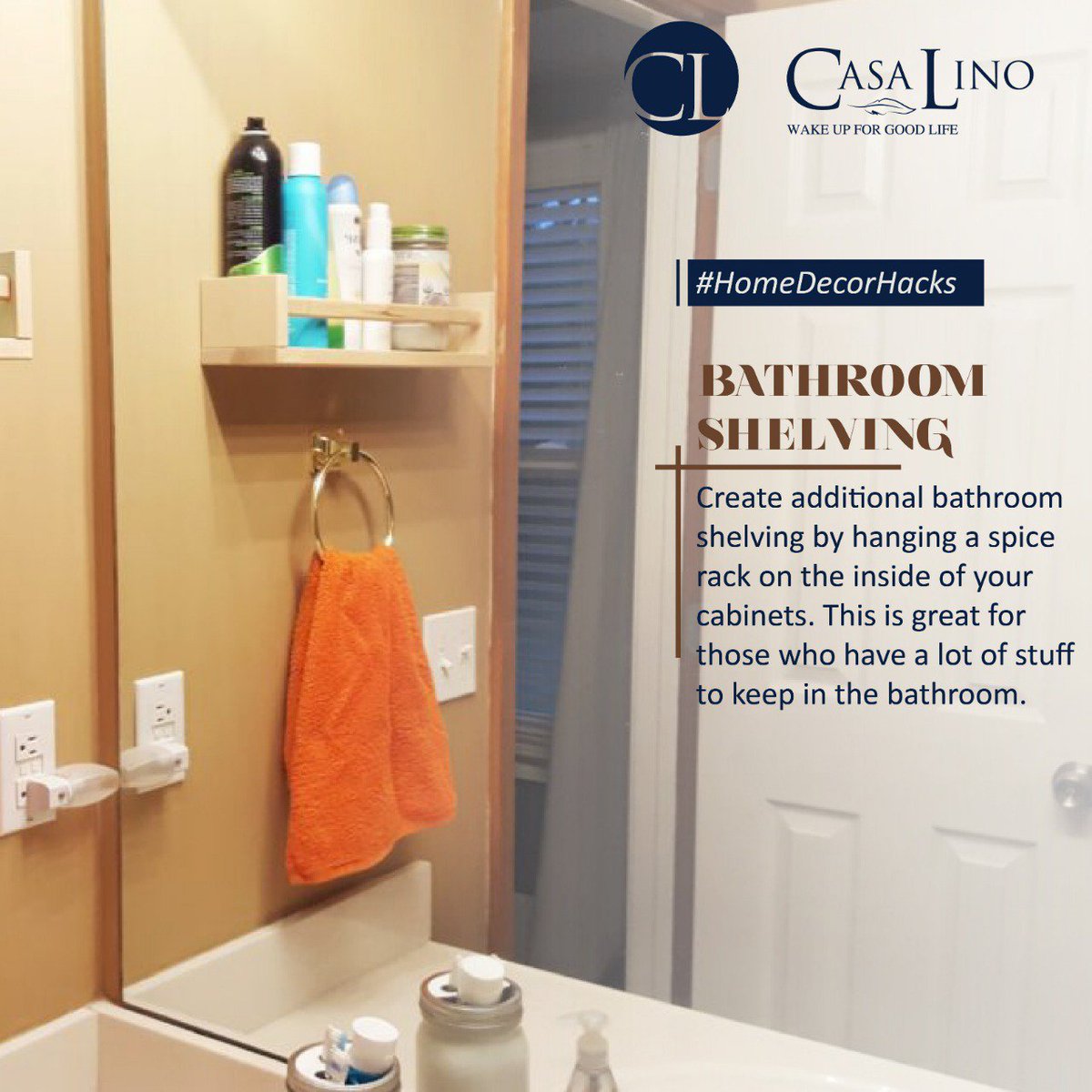 Here is one more hack that lets you make the best of the unused.

#casalino #bathroomdecor #homedecor #chiripal #nandanterry #decorhacks #afterbath