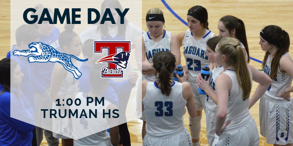 IT’S GAME DAY! Jags battle the #2 seed in the district championship today! #TEAM

🆚: <a href="/THSGirlsBasket1/">THS_GirlsBasketball</a> 
📍: Truman High School
⏰: 1:00 pm
🗣: <a href="/RC1030AMKCWJ/">Real Country 1030 AM</a>