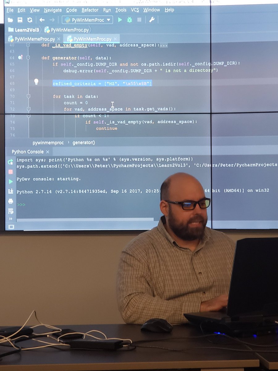 Hilarysh's tweet photo. As a student, it is always deeply important to me when a security professional is willing to come to the university and share their knowledge with our student run club. Thank-You @CSUSGA1 @ColumbusState @ladyleesa69 #Security #portableExecutable https://t.co/eD2t5Dclzg
