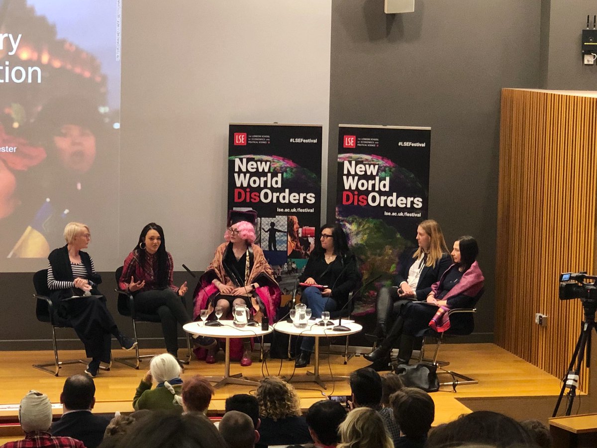 brianwong_'s tweet photo. This afternoon's #LSEFestival event on "Protesting #Inequalities" featuring @BirdLaBird, Dr. @Aviah_Sarah_Day (@UKuncut), Dr. Armine Ishkanian (@Armish15), Prof. @TomilaLankina, & Dr. Olga Onuch (@oonuch), chaired by Prof. @BevSkeggs | @LSEnews @LSEpublicevents #NewWorldDisorders https://t.co/fQAECjkgBa