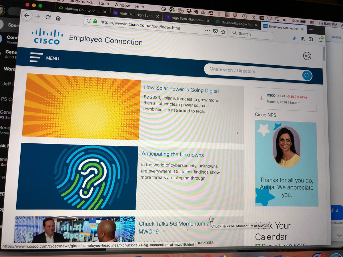 anujaksingh's tweet image. Amazing gesture by @cisco - a personalized note of appreciation for every employee on the Cisco page. Thank you @WeAreCisco - we appreciate you too! :)