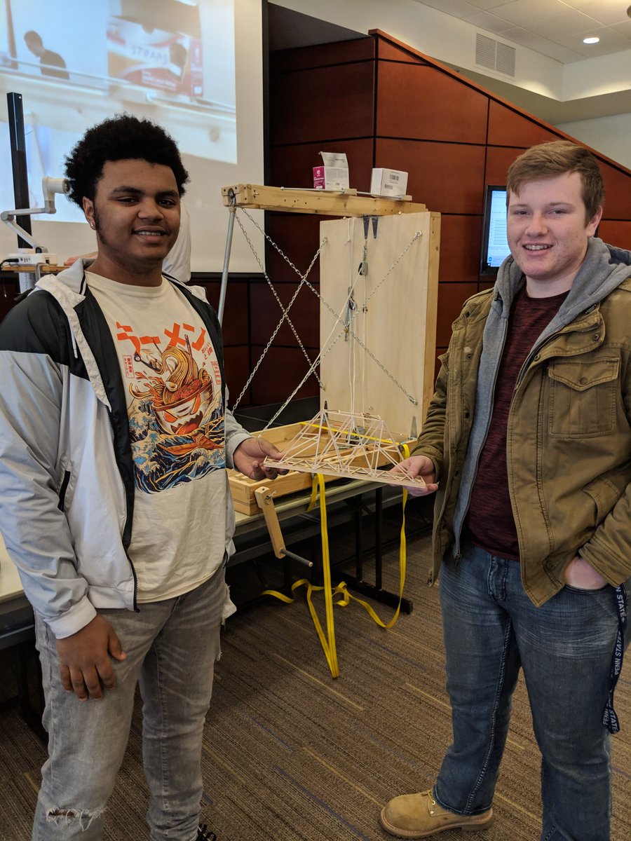 2019 <a href="/PennStateYork/">Penn State York</a> Bridge Challenge w/ some senior Bobcats!  We shall see! #gocats <a href="/NESD/">Northeastern Bobcats</a>