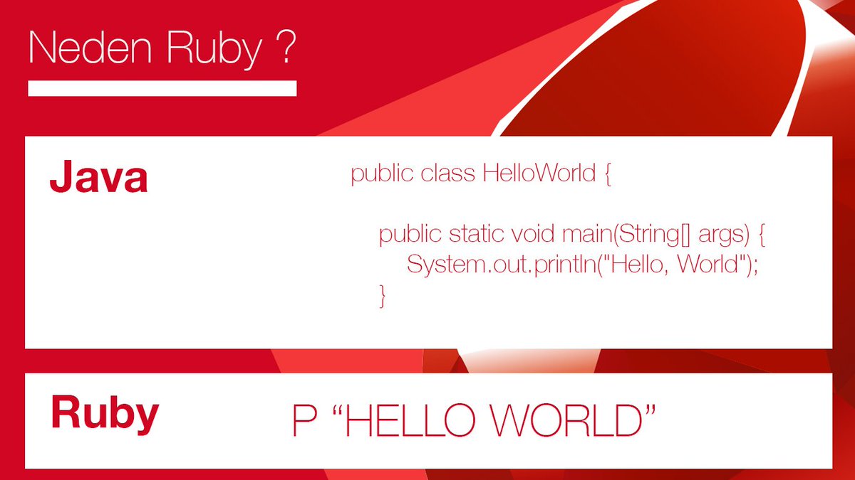 #Ruby. 