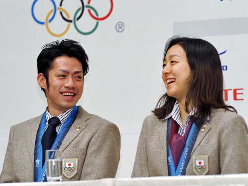 あまなつ ゆるゆる 浅田真央 高橋大輔 だいまお 右下はソチにて 真央さんのフリー観戦中の大さん 大粒の涙が