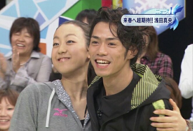 あまなつ ゆるゆる 浅田真央 高橋大輔 だいまお 右下はソチにて 真央さんのフリー観戦中の大さん 大粒の涙が
