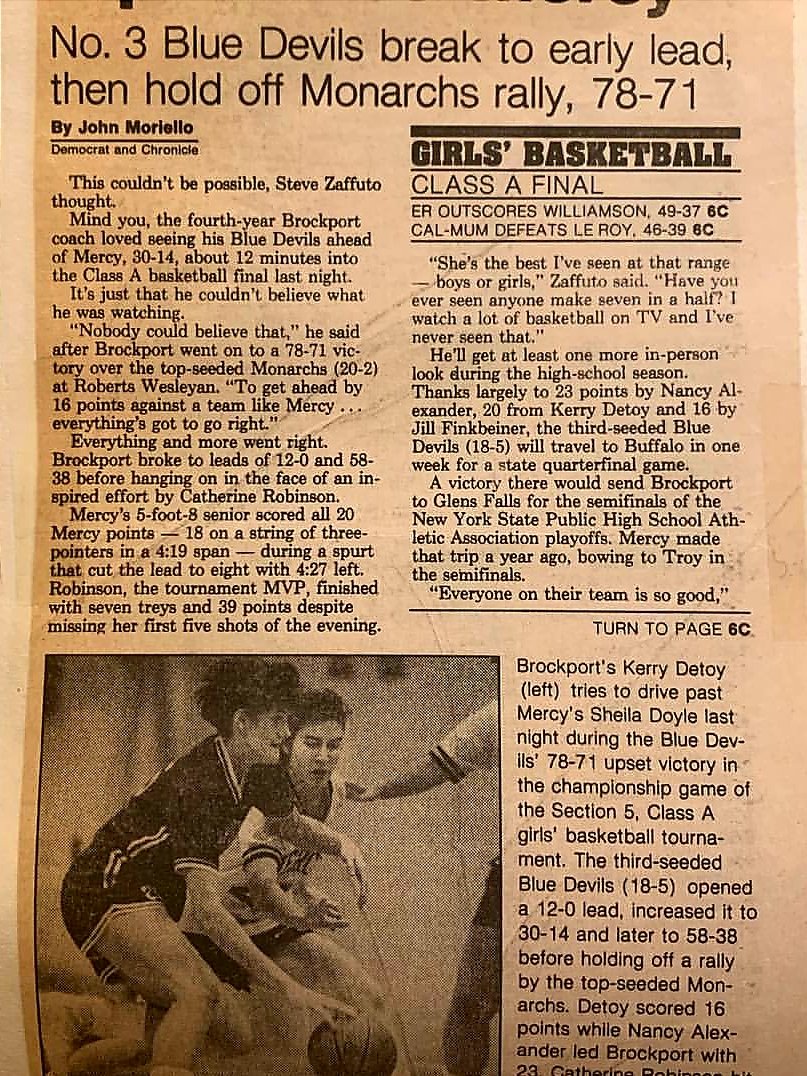 BCSDBlueDevils's tweet photo. 1990- The last time @BrockportGVB won a sectional title https://t.co/vKxCj6kmNh