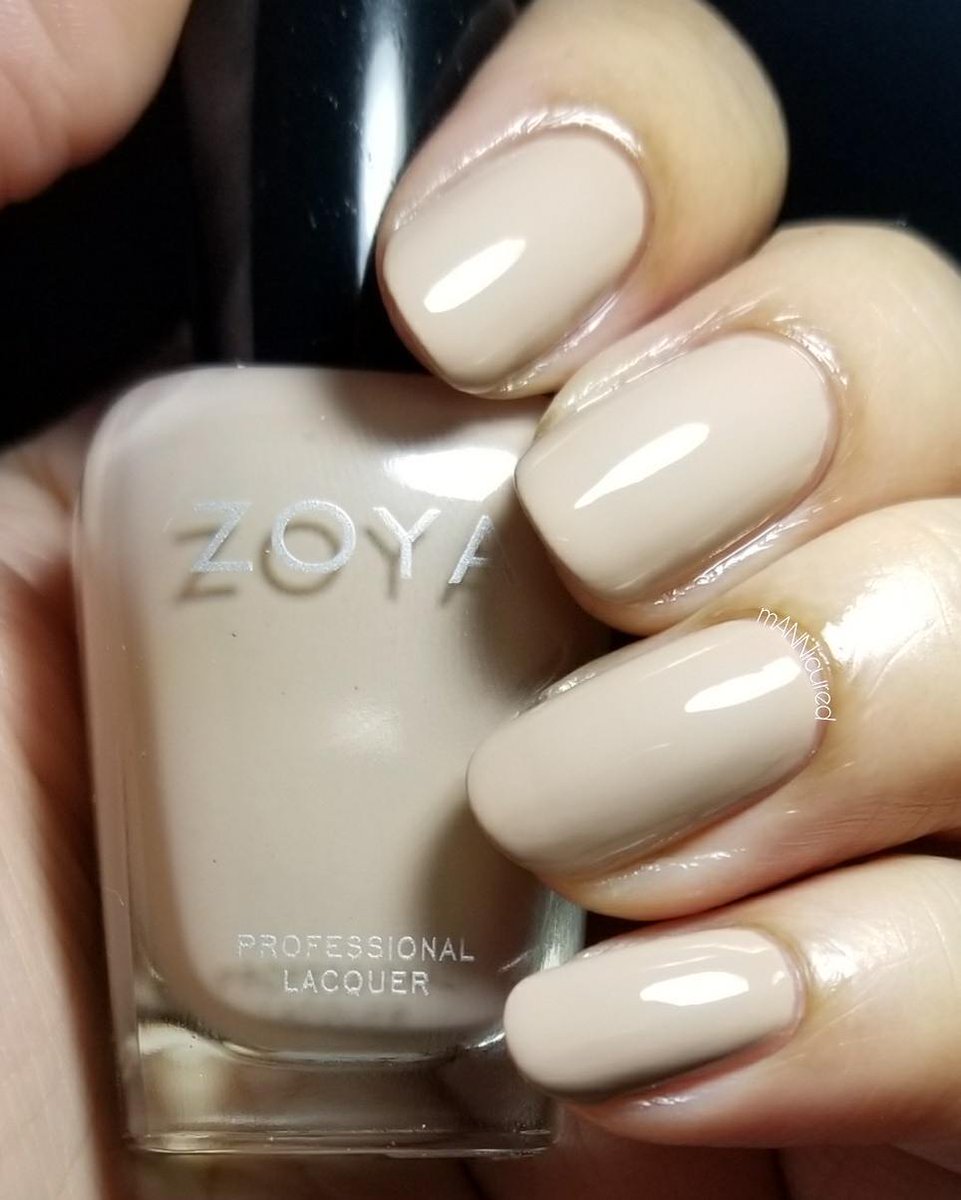 ZoyaNailPolish's tweet photo. #ZoyaTaylor is a light toffee cream, and one of our most popular nudes! 
Get her now in our Nude Pack + 5 other gorgeous nudes, and 6 Z-Wide Brushes for only $30. 
Shop here: https://t.co/CdKkgf1okH 
Shown on mannicured https://t.co/91yHK83lXx
