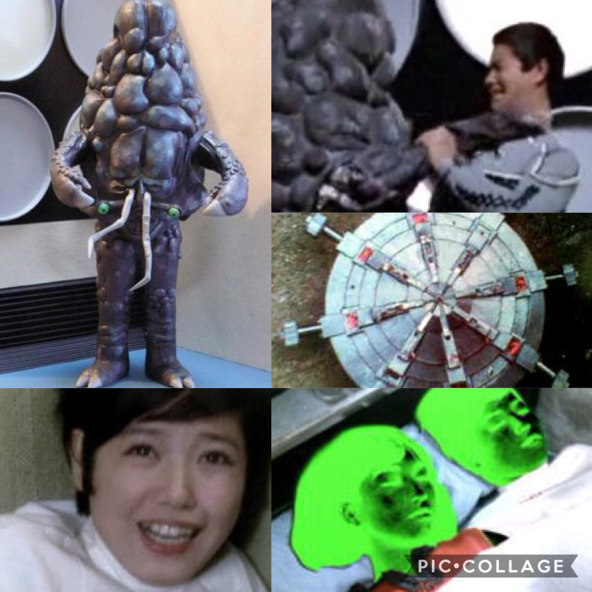 ブラコ星人の円盤のミニチュアはその後、マイティ号の装飾として流用