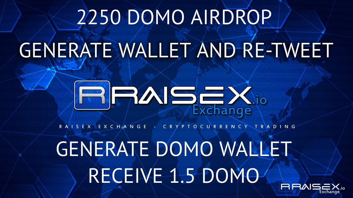 ***AIRDROP NEWS!!! 2250 DOMO AIRDROP
*Generate Wallet DOMO
*Re-Tweet this post
*follow <a href="/domocoin/">DOMO Network</a> 
receive 1.5 DOMO in your wallet immediate
<a href="/Airdropalertcom/">AirdropAlert.com 🪂🚨</a> @ClaimAirdrop <a href="/airdropking_io/">Airdrop King</a> @airdrophodlers @RealAirdrop00