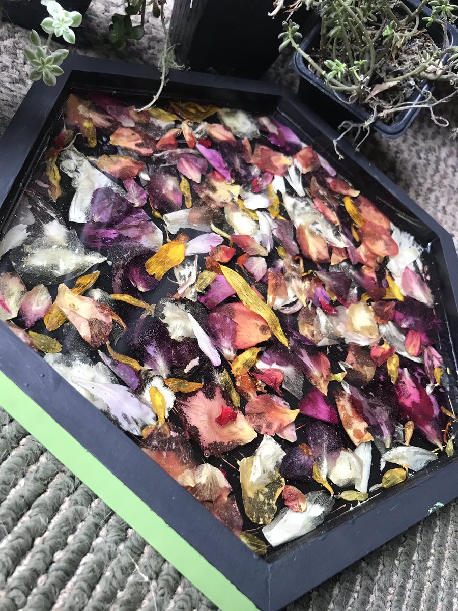 HannaLilboop's tweet image. “Field of flowers” is held close to my soul💕

This tray is just shy of 11 inches across 
(6x6x6) 
Deconstructed flowers show that beauty goes deeper than the surface🌼

DM to claim this pretty hexagon tray!