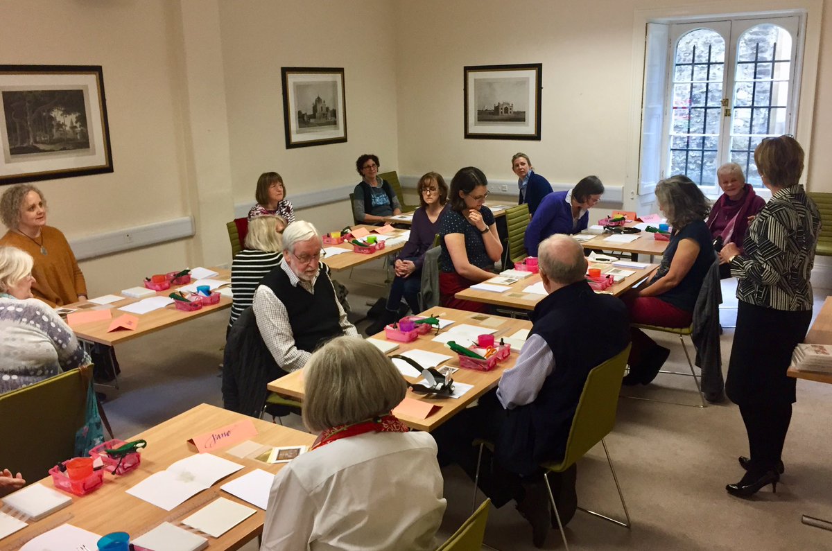 ParkerLibCCCC's tweet photo. Magnificent #Illumination #Masterclass with @LovettPatricia in full swing here today, with crack team of ace #illuminators copying #beasts from The Peterborough Bestiary!
#CCCC53 #gold #marvellousmss #miniatures #gilding #illuminatedmanuscripts #medievalart #medievaltwitter https://t.co/5L2a3GXpAA