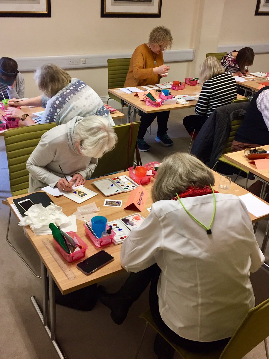 ParkerLibCCCC's tweet photo. Magnificent #Illumination #Masterclass with @LovettPatricia in full swing here today, with crack team of ace #illuminators copying #beasts from The Peterborough Bestiary!
#CCCC53 #gold #marvellousmss #miniatures #gilding #illuminatedmanuscripts #medievalart #medievaltwitter https://t.co/5L2a3GXpAA