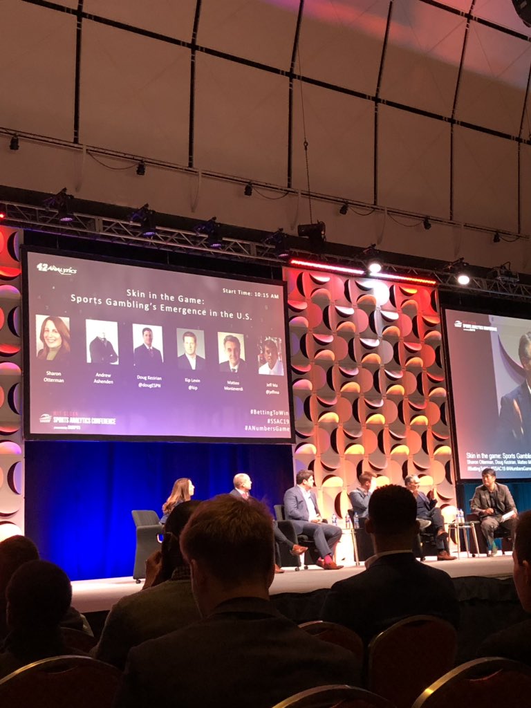 JohnasAndre's tweet photo. Great convo on #sportsbetting #SSAC19 #BettingToWin #ANumbersGame https://t.co/wcU29QHzHo