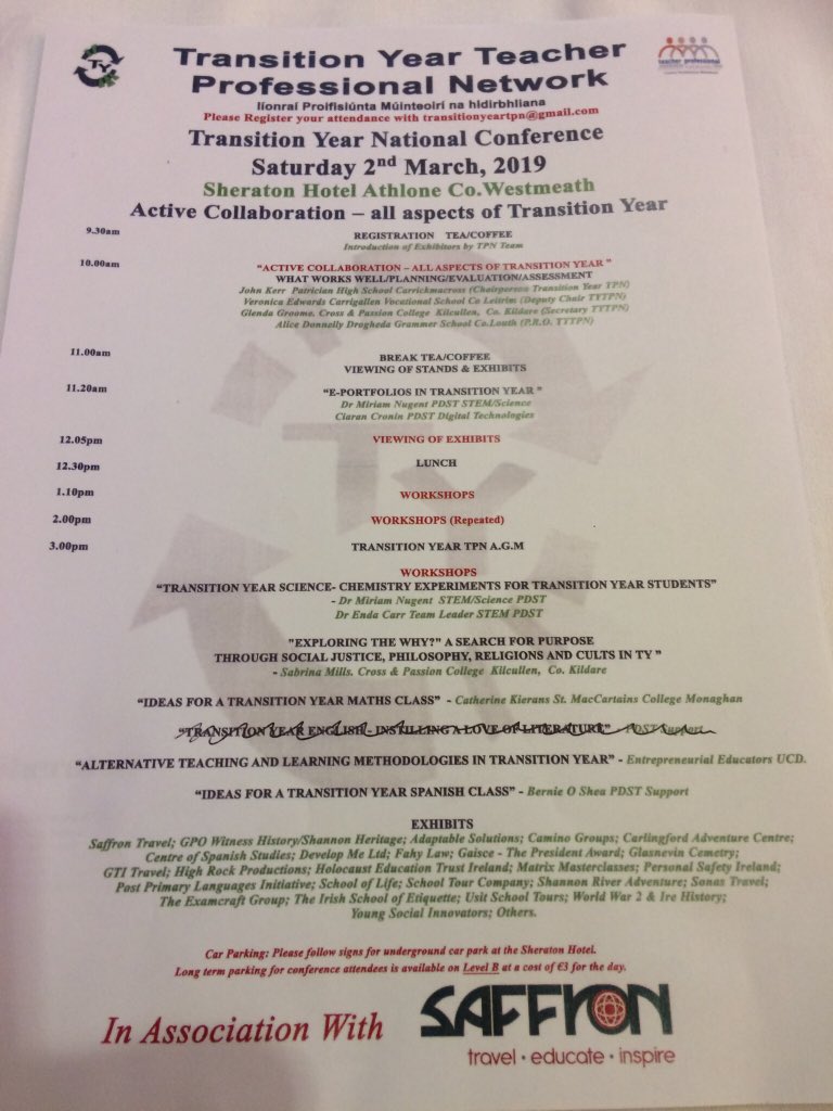 McGannMargo's tweet photo. Well worth the early start on a Saturday morning @TYPNcon @SheratonAthlone making contacts and getting some great ideas #TY #networking #collaboration #ProgrammeCoOrdinators @JMB_Secretariat @PDST_leadership @FriaryCollege @cbs_dungarvan https://t.co/EhB4oMyBPg