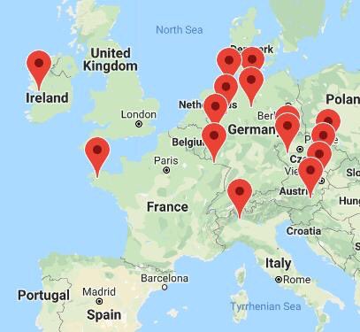 There are currently 114 registered walks worldwide !! 

The UK has 54, Australia/New Zealand have 23, 20 in the US, 16 in Europe and 1 in Asia.  There are still a lot of prior year sites that have not registered -- time to put your pin on the map !