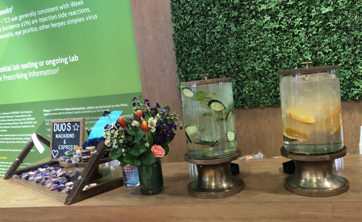 BuzExpressions's tweet photo. It's the second day of #AAD2019! Come enjoy some treats in @regeneron's booth! 

#buzexpressions #DC #tradeshows https://t.co/vo3Vulsy35