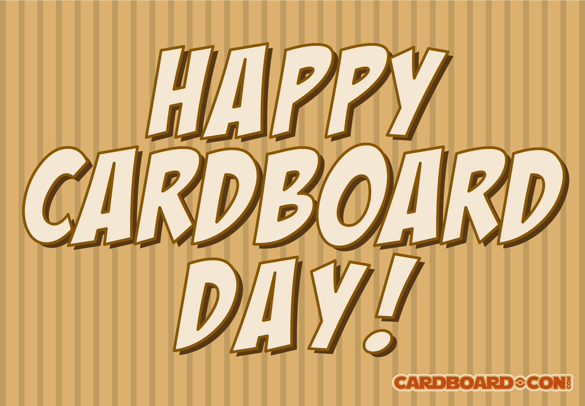 CardboardCon's tweet photo. Can you feel it in the air? It's CARDBOARD DAY!!!!! All around Atlanta people are racing from dumpster to liquor store to begin the art of building their costumes in anticipation of Cardboard*Con (which may or may not be a real thing). #cardboardcon #cardboardcon10 https://t.co/twUBvpsliv