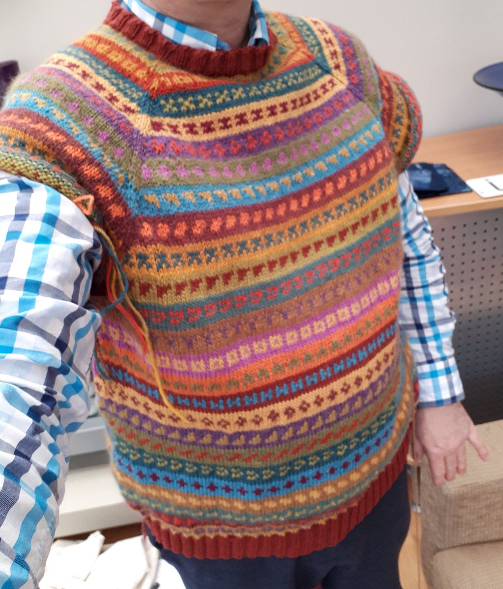 Jumper progress
#knitting 
#fairisleknitting