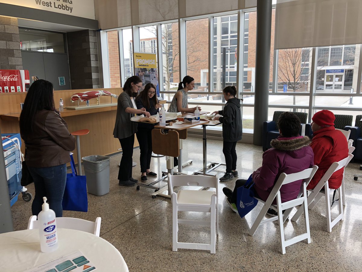 UWinNursing's tweet photo. Come Join Us! Visit the Faculty of NURSING at the SPRING Open house TODAY!! Participate in activities in Toldo on the 1st Floor and Information sessions at 1pm and 2pm - Toldo 202! #uwindsorPROUD #UWinOpenHouse https://t.co/nYY4XsTbk6