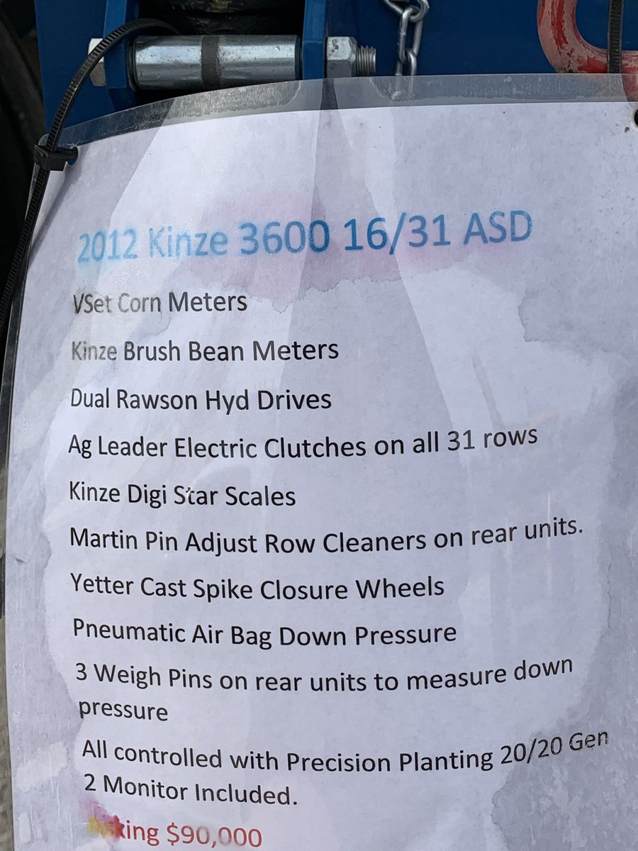 gschupback's tweet photo. I have a 2012 Kinze 16/31 For Sale. RT appreciated!! https://t.co/lSJ4bPfNhY