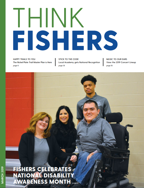 FishersIN's tweet photo. #ICYMI March is #DisabilityAwarenessMonth and we're celebrating with special events all month long! Check out the cover story of our latest issue of #ThinkFishers for details https://t.co/WAn0iJblNl #EngagedCity #community https://t.co/zn7cDyaZJm
