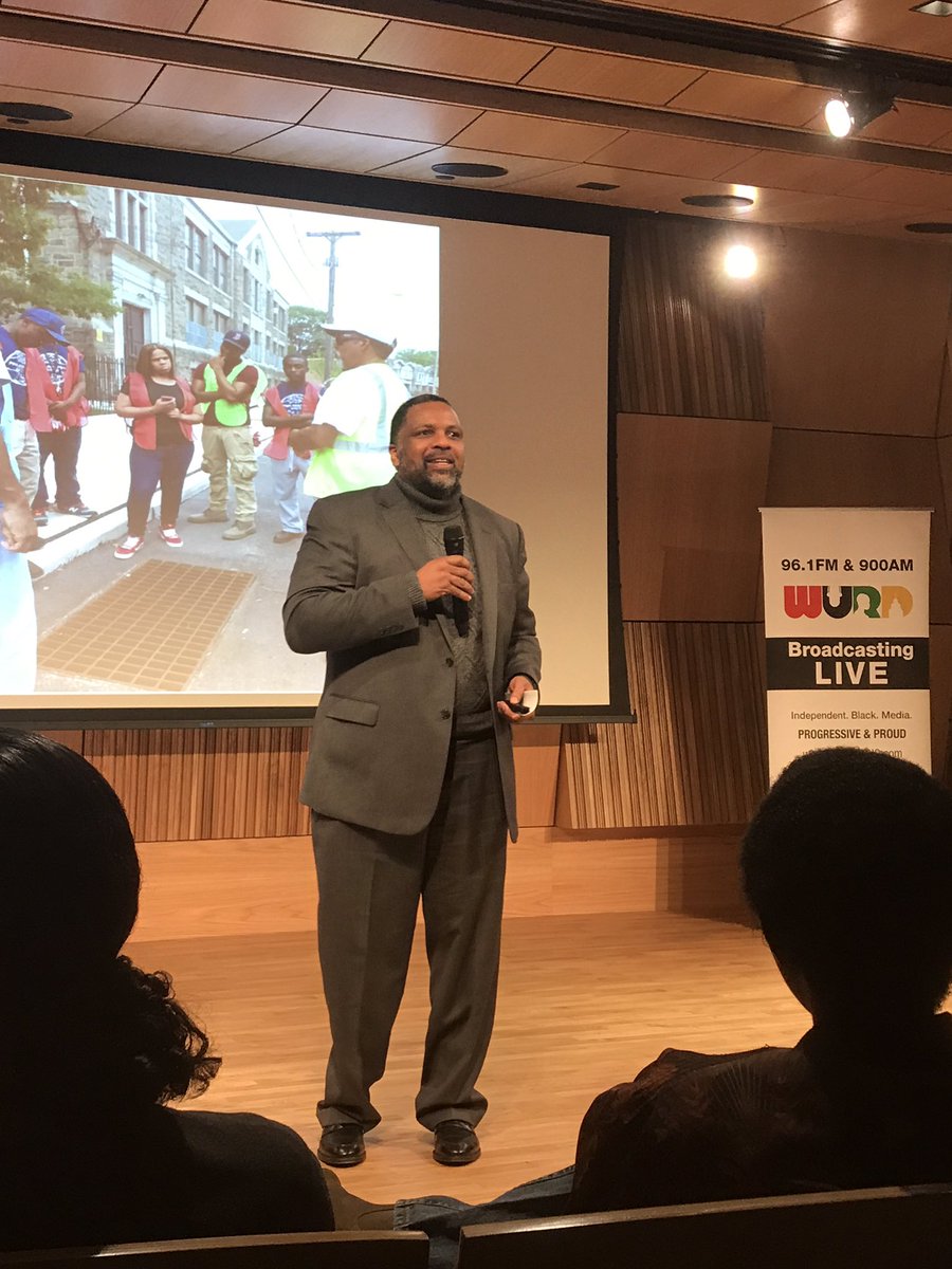 “The future of work is in preserving the land, the air, the water...” Jamel Shabazz #ecowurd <a href="/onwurd/">WURD Radio</a> <a href="/greenphillyblog/">greenphillyblog</a> #PhillyIsGreen