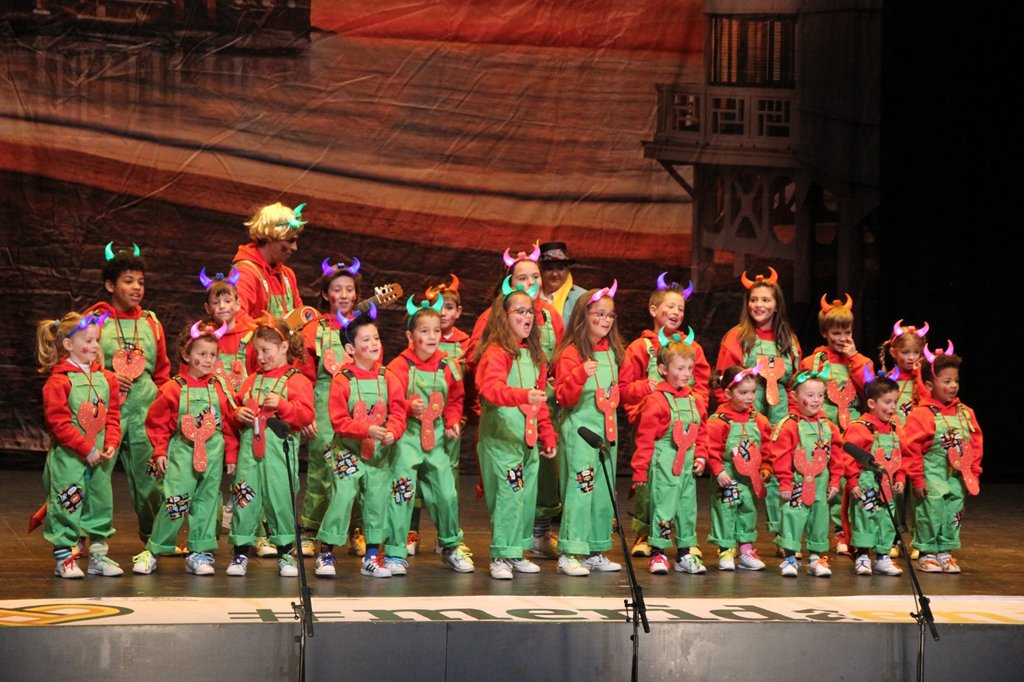 ayto_merida's tweet photo. 🎭 La cantera del #carnavalromano19, ayer, en el Palacio de Congresos, en el transcurso del Certamen Infantil con #LosDesiguales, #LosTaratachín, #LosPandilleros y @los_jarapales https://t.co/mVdRt76CMo