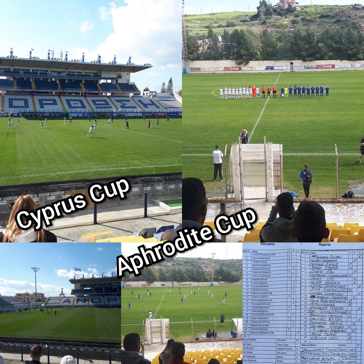 ScoutingConnect's tweet photo. During the Cyprus Cup and Aphrodite Cup. ๐ธ๐ฐ 3-4๐ณ๐ฌ and ๐จ๐พ 1-0 ๐ช๐ช. Cyprus winners of the Aphrodite Cup with Malta, Estonia and Lithuania. #scoutingconnection #scouting #tournaments #womanfootball #talents #cyprus #aphroditecup #cypruswomenscup https://t.co/0r4wuqngJZ