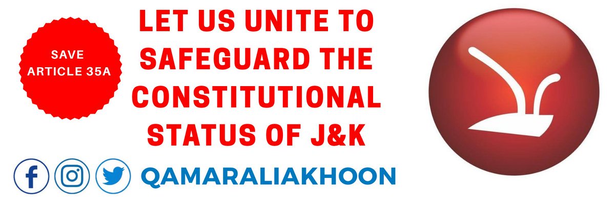 Let us unite to safeguard the constitutional status of J&amp;K.
#35A <a href="/JKNC_/">JKNC</a> <a href="/JkncKargil/">JKNC KARGIL</a>