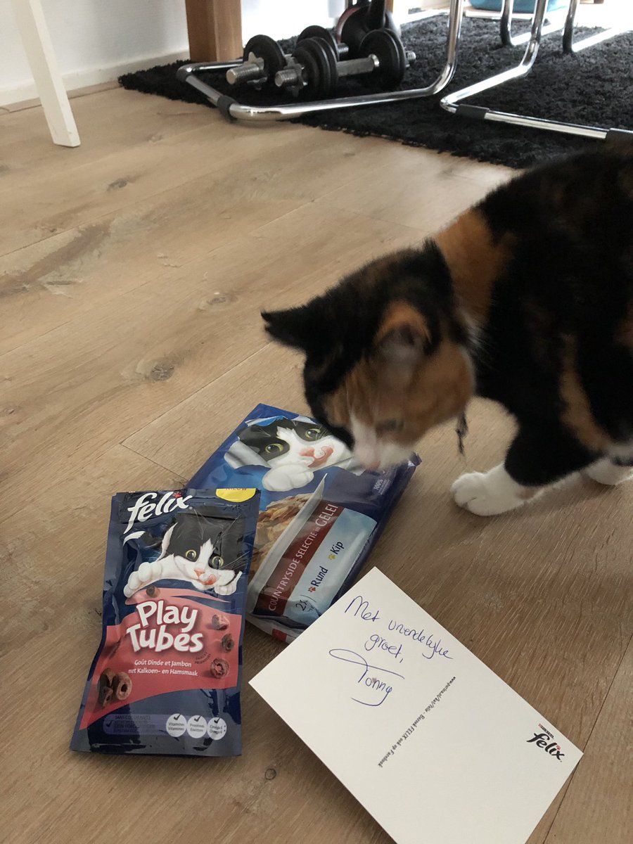 Dankjewel Tonny en <a href="/purina/">Purina</a> ! Super hoe jullie omgaan met klanten 😻. Ook van Miep