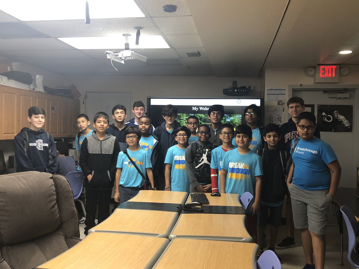 deanmorell's tweet image. Excellent job by @GulliverSchools’ #GPCompSci and @FLKickstart Ss as they demonstrate to the awesome @BreakthroughMia scholars how to create online content using #HTML, #CSS & #Javascript #CSforAll #STEM #coding