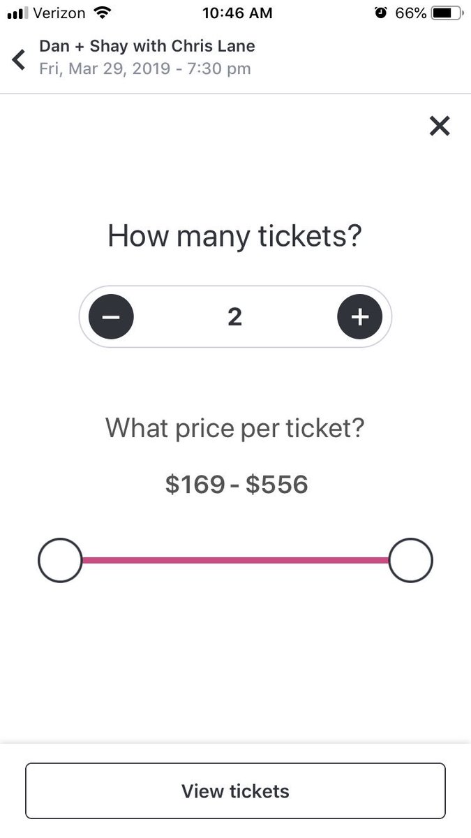 itsSarah1012's tweet photo. Resale ticket prices are the WORST ticket prices. ��😔

What does a girl gotta do to go see @DanAndShay? I just wanna have a good night singing along with my loves! #brokecollegestudent https://t.co/JR3oCo9aA1