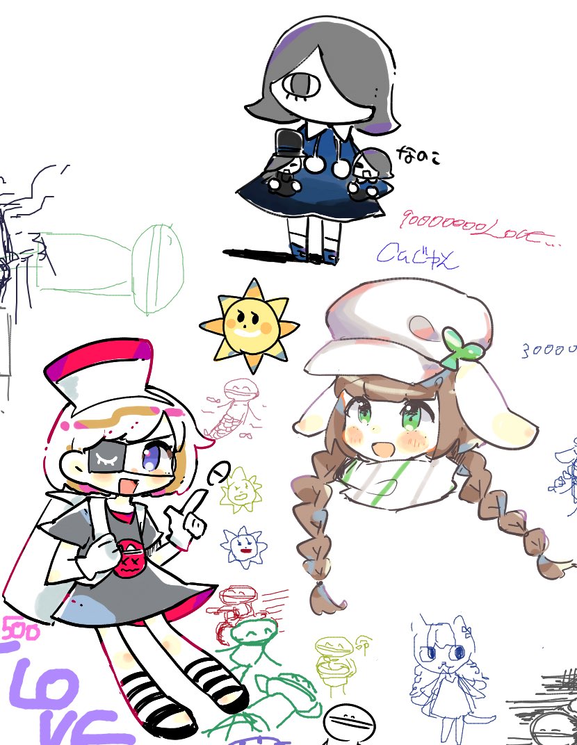 友人との絵チャログです 