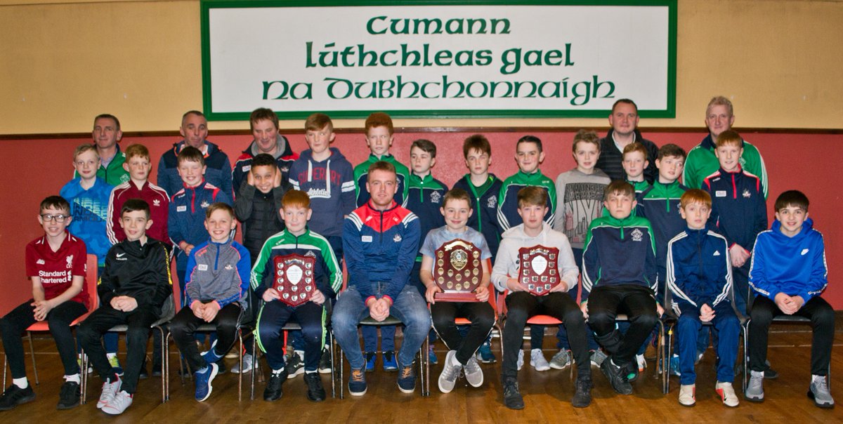 Sam Maguires u12 Hurling Team receiving their medals from Cork Hurler Luke Meade tonight. <a href="/dohenygaa/">Doheny Gaa</a>  <a href="/sammaguiresGAA/">Sam Maguire GAA Club</a>