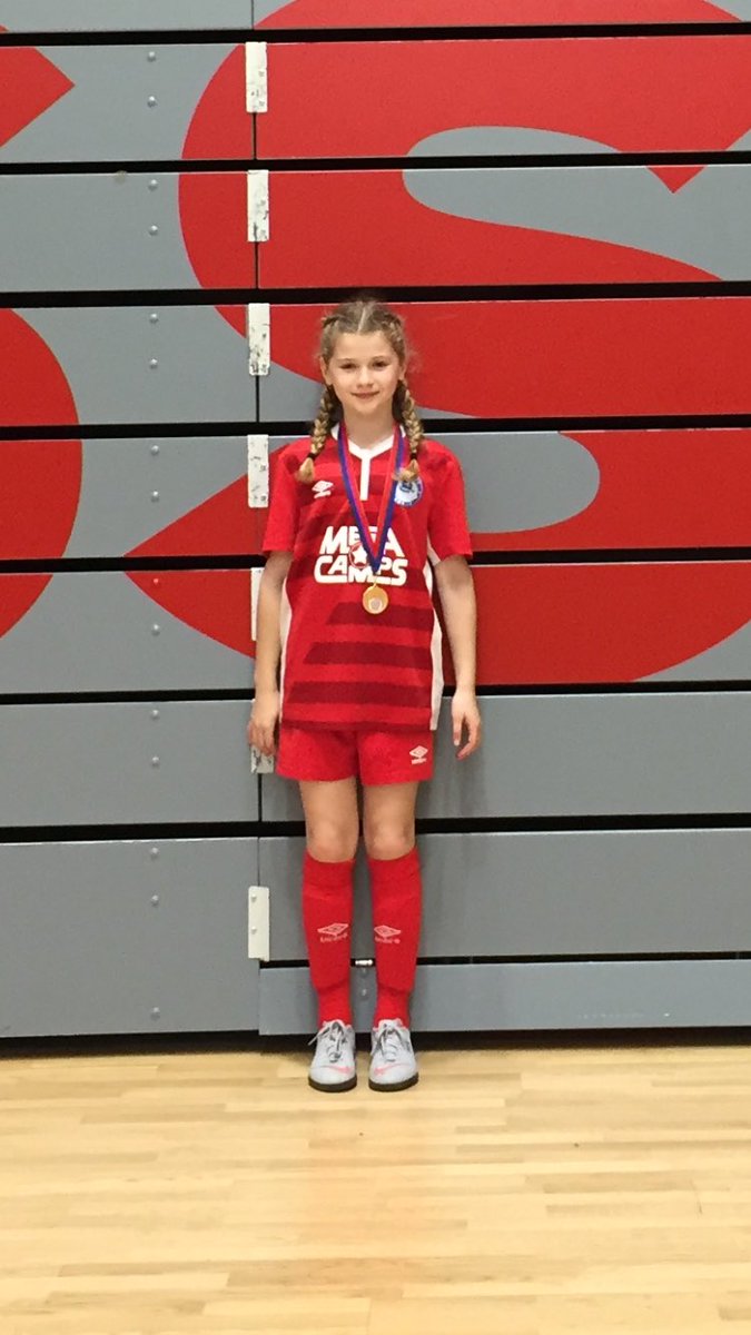 JamieWesterberg's tweet photo. Very proud of this little one and her @btgirlsu10_u11 team mates once again. They’ll be representing Essex in the Futsal regional finals next weekend after a superb showing today. Winning the tournament without conceding a single goal. #BTFCfamily #OW6 https://t.co/SJeubjU5yf