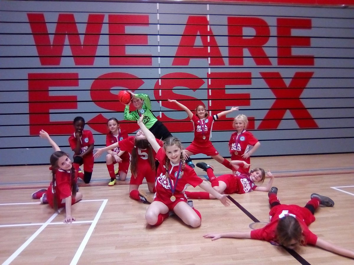 JamieWesterberg's tweet photo. Very proud of this little one and her @btgirlsu10_u11 team mates once again. They’ll be representing Essex in the Futsal regional finals next weekend after a superb showing today. Winning the tournament without conceding a single goal. #BTFCfamily #OW6 https://t.co/SJeubjU5yf
