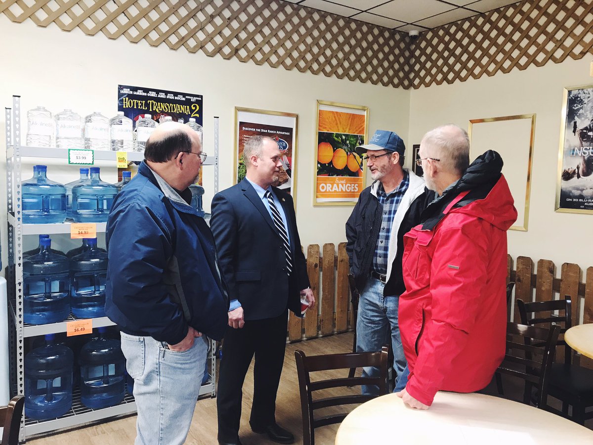 Thank you Sen <a href="/RickBillinger/">Rick Billinger</a> and Rep <a href="/SmithForKansas/">Adam Smith</a> for your willingness to listen to and advocate for NWKS. Great conversation at the townhall hosted by Rawlins Co FB. We’re grateful for the work you do in Topeka - including your YES vote for SB32. #ksleg #kfbhealthplans