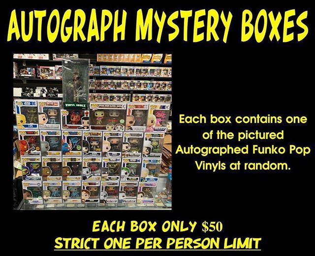 autograph funko mystery box