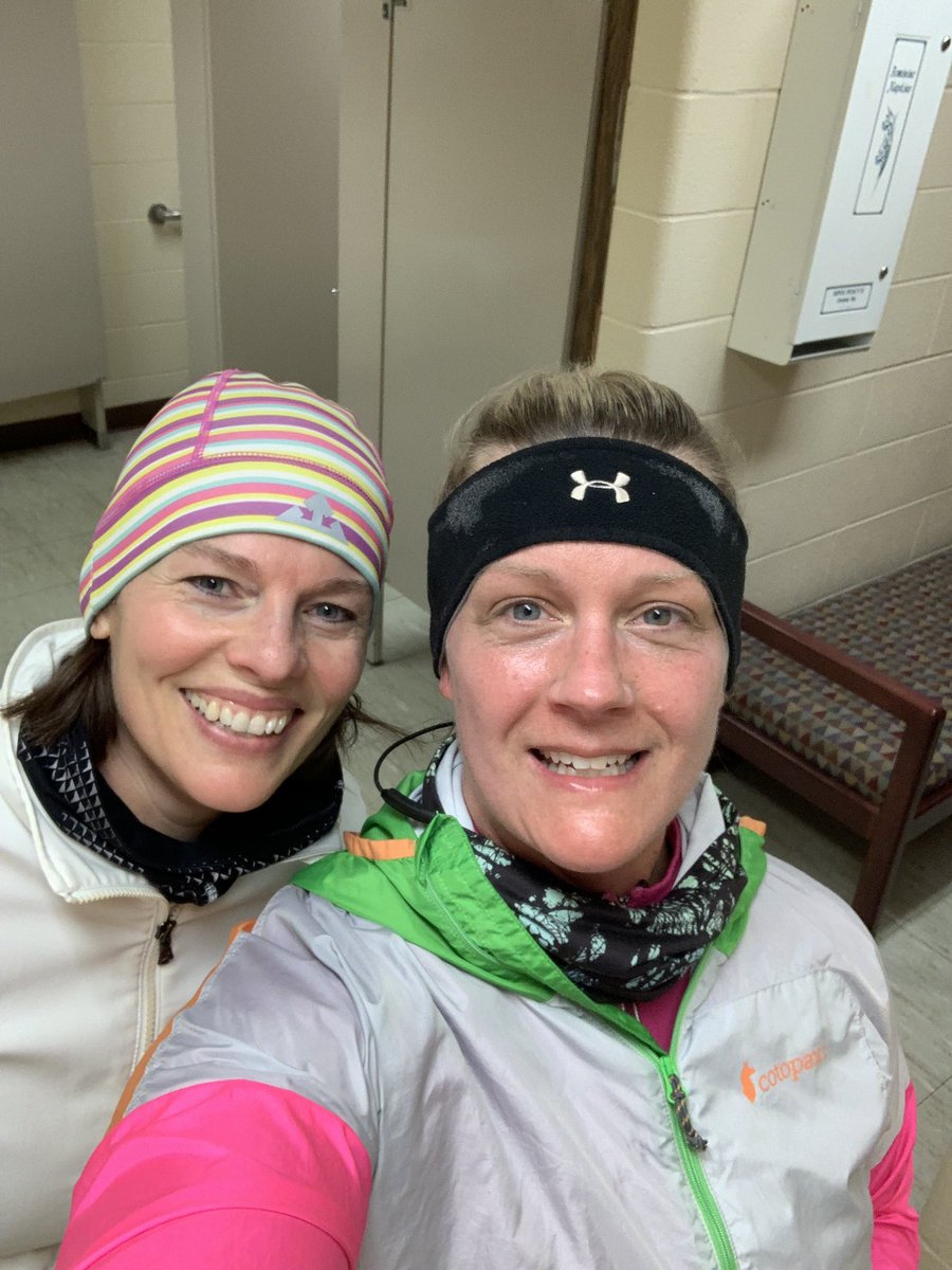 scbolin's tweet photo. Despite the cold temps and lots of hills, the @LibertyHalf put on a fun event with great support and music. Fun with friends! #runLiberty https://t.co/X69oqcstEN